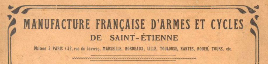 Manufrance Letterhead